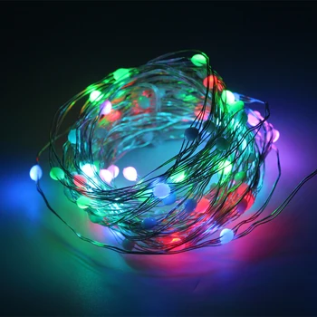 5v USB LED pixel svetlá Vianočný strom dekorácie bod ovládanie LED Reťazec 50LED/100led/200led party atmosféru svetlá Nový rok