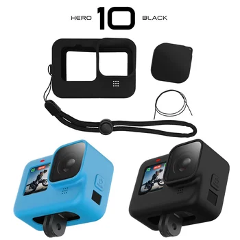 Silikónový Ochranný Kryt pre GoPro Hero 10 9 Black Rukáv Bývanie Prípade Rám s Prídavné Príslušenstvo Pre Go pro 10 9 Prípade