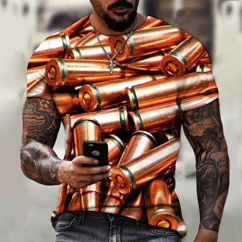 3D Tlač Mužov Guľka T-shirt Konopné Lano Vzor Módne Harajuku Hip Hop v Pohode O-Krku Bežné Ulici Nadrozmerné Top