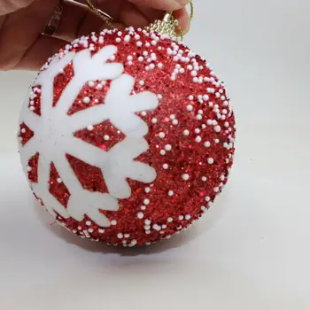 Nové 8CM Vianočné Pena loptu Vianočný Stromček, Ozdoby, Vianočné Ozdoby hrče nad De Noel Sapin Piepschuim Ballen Polystyrénu Loptu