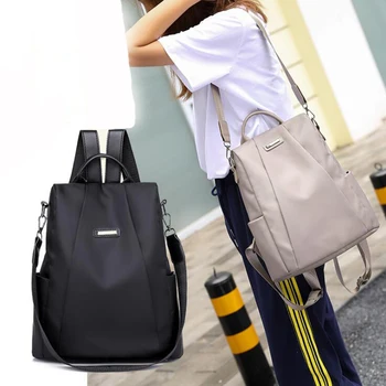 Ženy Cestovný Batoh Cestovné Hot Predaj Bag Anti-Theft Oxford Handričkou Batoh Black 2021 Nové