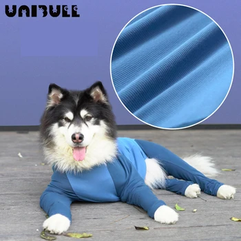 UNIBULL Dlhým rukávom Pet Oblečenie Jumpsuit Stredne Veľké Psy Pyžamá Pre Psa kostým Srsť Pre Psov Pohodlný Bavlnený Materiál