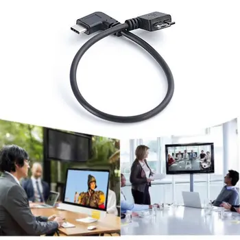 Uhol USB 3.1 Typ-C, USB 3.0 Micro B Konektor pre Kábel Dátový Kábel 90 Stupňov Prenášať Súbory, Synchronizovať Údaje
