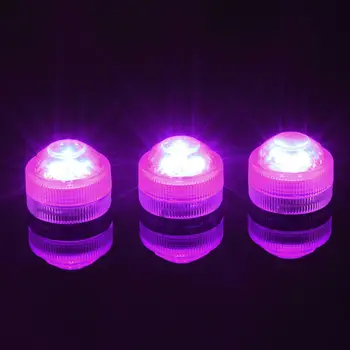 10pcs/Veľa 3LED Triple Ponorné LED Floralyte Svetlo Vodotesný LED Mini Party Svetlo Pre Svadobné Party Dekorácie