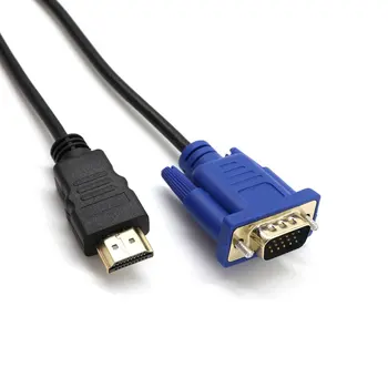 Kompatibilný s HDMI na VGA HD Prevodník Kábel Audio Kábel D-SUB Male Video Kábel Adaptéra Viesť pre HDTV PC Monitore Počítača Pre TV