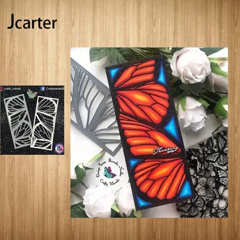 2021 Nové Motýlích Krídel Pozadí Rezanie Kovov Zomrie Tvar Scrapbooking Plavidlá Vysekávané Stencil Card, Aby Plesne List Dekorácie