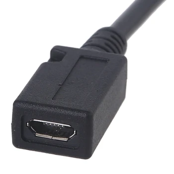 H7JF Micro USB Predlžovací Kábel Micro USB Extender Kábel 180 Stupňový Uhol v Tvare U Micro USB Mužov a Žien Kábel pre Tablet