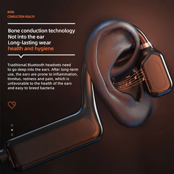 Kostné Vedenie Slúchadlá pre Športové Bezdrôtové Bluetooth Slúchadlá Nepremokavé Stereo Hands-Free S Mikrofónom Pre jazdu na Bicykli