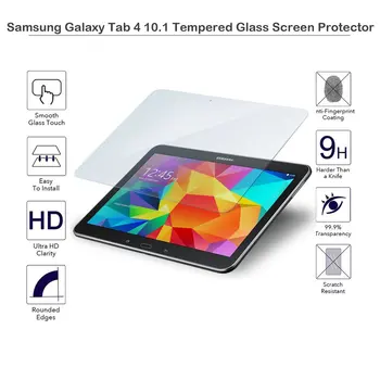 2 Pack pre Samsung galaxy tab 4 10.1 SM-T530 SM-T531 Tvrdeného skla screen protector 2.5 D 9H 0.33 tablet predný kryt film