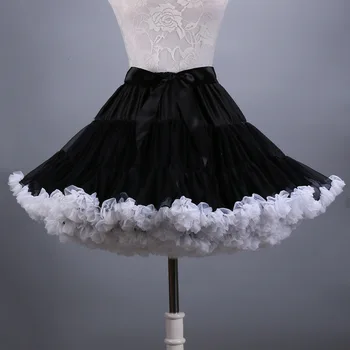 Spodničky Svadobné Svadobné Krinolína Lady Dievčatá Underskirt pre Strany Biela Modrá Čierna Tanec Balet Tutu Sukne