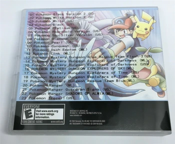 23 V 1 Vreci Hre Album Kompilačné Video Hra s Tonerom Konzoly Karty Pre Nintend DS, 3DS 2DS