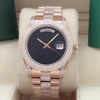 2021 nové modely 41mm diamond watchbrands Kalendár Nepremokavé Svetelný Nehrdzavejúcej Muž Hodiny Automatické Mechanické hodinky