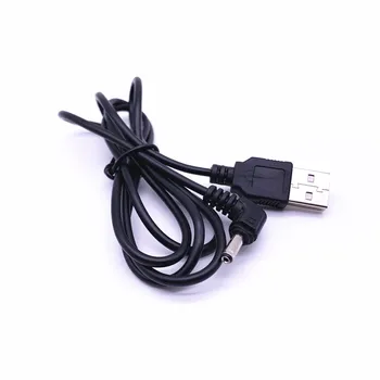 USB A DC 3,5 Mm/1.35 Mm 5 Voltov DC Barel Konektor Napájacieho Kábla 100 cm 3 Nohy Biela / Čierna