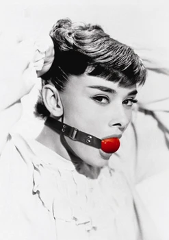 Dekoratívne Zábava Magnety , Audrey Hepburn s Kolík Kovový Chladnička Magnet 5232