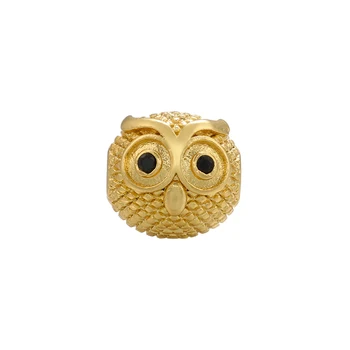 ZHUKOU zlato strieborná farba Sova&Geometrické Obdĺžnikový Perličiek dištančné Korálky pre Handmade Náramok Šperky, Doplnky, Veľkoobchod VZ263