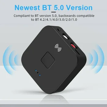 Bluetooth5.0 RCA Audio Prijímač APTX 3.5 mm AUX Jack Music Bezdrôtový Adaptér Bluetooth Pomocou technológie NFC pre automobilový TV Reproduktory Počítača