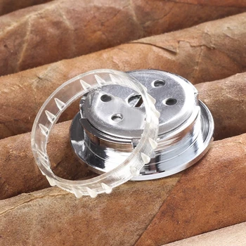 28 mm Mini Kolo Cigaru Vlhkomer s Vysokou Presnosťou Vlhkosti Meter Tabaku Humidor H55A
