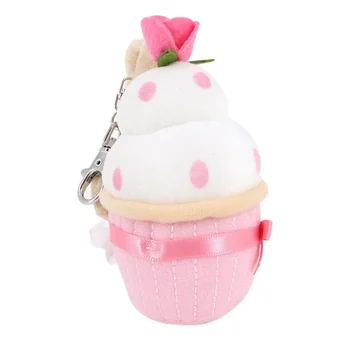 Kawaii Bunny Plyšové Keychain Marron Krém Holding Tortu Roztomilé Anime Králik prívesok na Deti Hračky pre Dievčatá, Deti Narodeninám