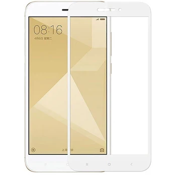 Kompatibilné screen Protector Xiao Redmi 4A Biele tvrdené sklo full Lcd mobilný telefón, sklo Gmobils: príslušenstvo,