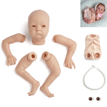 RSG Reborn Baby Doll 18 Palcov Realisticky Novorodenca Tink Vinyl Nevyfarbené Nedokončené Bábika Časti DIY Prázdne Bábika Auta