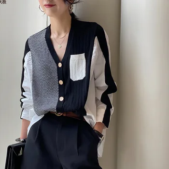 Sveter Pletený Sveter Jeseň Nových Alternatívnych Návrhár Luxusných Pletený Sveter Top Ženy Oblečenie Harajuku Vintage