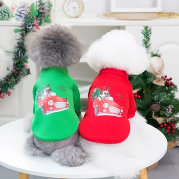 Vianočné Oblečenie pre psy, Mikina Bunda Malé a Stredné Bradáči Čivava Winter Plyšové Vlna Teplý Sveter Šteňa Oblečenie
