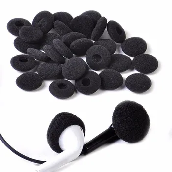 30Pcs Hubky Zahŕňa Tipy Čierne Mäkké Penové Slúchadlá Slúchadlá Uší Nahradenie Pre Slúchadlá MP3, MP4 Moblie Telefón