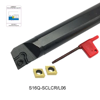 S16Q-SCLCR06 vnútorného otočením držiaka nástroja rezné nástroje pre mini CNC sústružnícke Obrábacie Centrum pre CCMT060204 CCMT 060204