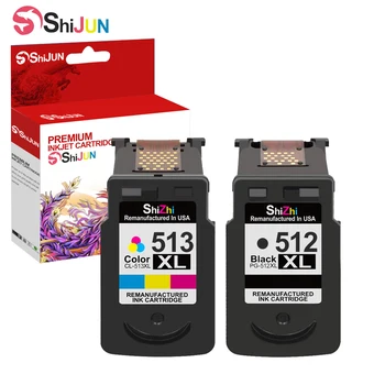 SHIJUN Atramentové kazety Kompatibilné Pre PG 512XL CL 513xl Pre Canon Pixma MX320 MX330 MX340 MX350 iP2700 iP2702 MP240 MP250 tlačiareň