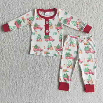 Veľkoobchod deti vianočné pyžamo deti sleepwear dieťa, chlapec, dievča veľkosť pajama boutique deti oblečenie zimné