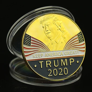 Udržať V Amerike Skvelé! Trump 2020 Zberateľskú Pozlátené Suvenír Mince Prezident Spojených Štátov Pamätné Mince