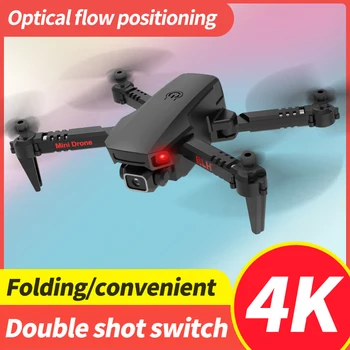 K9 Mini Drone 4K Profesional HD Dual Camera Skladacia Hučí FPV One-Kliknite na tlačidlo Vrátiť RC Vrtuľník Quadcopter Hračky Pre Chlapcov