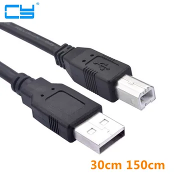USB 2.0 typu Samec na USB Typ B Male USB a-B Tlačiareň, Skener Pevný Disk, kábel 30 cm 0,3 m 150 cm 1,5 m 0,5 m 50 cm