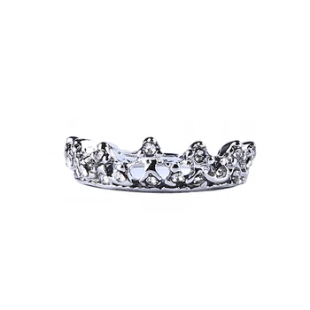 Móda Vintage Crystal Duté Vrtné Korunu V Tvare Kráľovná Temperament Prstene Pre Ženy, Dievčatá Strana Svadobný Prsteň, Šperky Dary