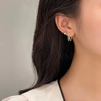 Kórejský Elegantné Zirkón Pearl Náušnice Pre Ženy, Dievčatá 2021 Nové Trendy Viac-nosenie Spôsobom boucle oreille femme Módne Šperky
