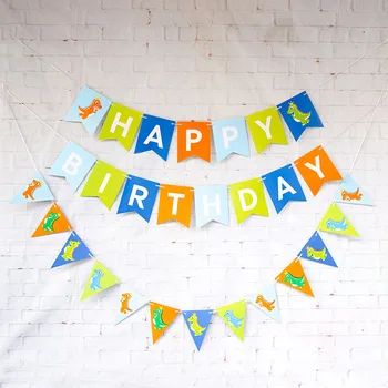 5M narodeninovej party dekorácie, papierové dekorácie garland činnosť strana navrhne dinosaura strany baby kúpeľ príslušenstvo