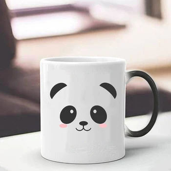 1Pcs Nové 350 ml Panda Hrnček Keramické Farby Kúzlo Kávy Šálku Čaju Najlepšie Darčeky pre Priateľov Detí