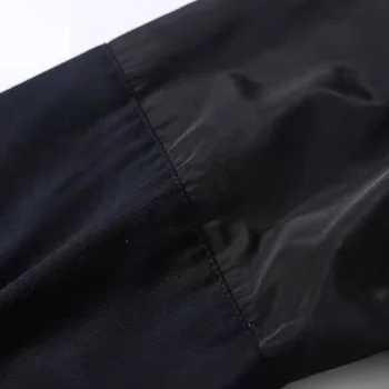 WBKK 22SS New Black Čierna Pull-High-Performance Plátno Zip Nylon Logo Denim Jacket #wfmd2758