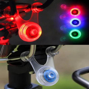 Bicykel zadné svetlo bezpečnostné upozornenie silikónové lampy osvetlenia v noci na koni žaba svetlo hot kolesá búrka blikajúce malé závesné svetlo