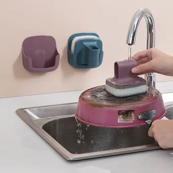 Kuchynské hrnce a riady s rukoväťou na čistenie kefou hubky stenu sklo čistenie hubky sprcha kúpeľňa čistiaca kefka