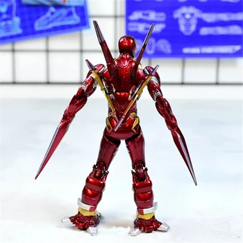 Marvel Avengers 4 Iron Man 16 cm Mk50 Akcie Obrázok Anime Dekorácie Kolekcia Mini Hračka Model pre Deti Darček