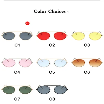 Yoovos 2021 Vintage Zrkadlo Slnečné Okuliare Ženy Kovové Značky Dizajnér Malé Oválne Ženské Okuliare Classic Oculos De Sol Gafas