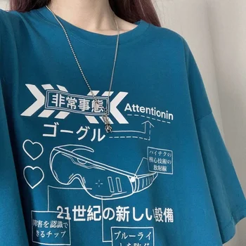 Deeptown Japonskom Štýle Punk Anime T-shirts Ženy 2021 Harajuku Alt Oblečenie Estetické Topy Mujer Summer Black Graphic Tee Hip Hop