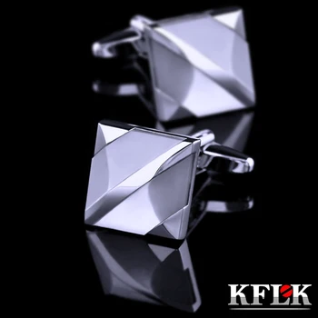 KFLK hot značky tričko pánske manžety tlačidlo vysoko kvalitné biele tlačidlá luxusné šperky darček manžetové gombíky 2020 nové produkty doprava zdarma