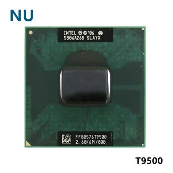 Pôvodné lntel Core 2 Duo T9500 CPU (6M Cache, 2.60 GHz, 800 MHz , 2-Jadrá) Notebook procesor doprava zadarmo