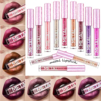 2019 NOVÉ Módy Sexy UŠĽACHTILÝ SIVÁ Rúž Matný Nepremokavé Velvet Lip Stick 12 Farebné Pigmenty make-up Matné Rúže Krásy Pery