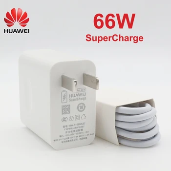 66W Huawei P50 Pro Super rýchla Nabíjačka EU/US Plug 6A Typ C Kábel pre rýchle P40 Pro P30 Mate40 Pro Mate30 Pôvodné Supercharge