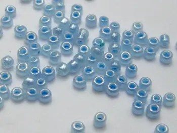 5000 Ceylon Pearl Dieťa Modré Sklenené Osiva Korálky 2 mm (10/0) + Skladovanie Boxox