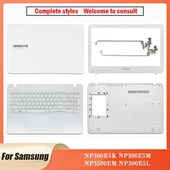 Pre Samsung NP300E5K NP300E5M NP3500EM NP300E5L Biely Notebook, LCD Zadný Kryt/Predný Rám/Závesy Kryt/opierka Dlaní/Spodný Prípade