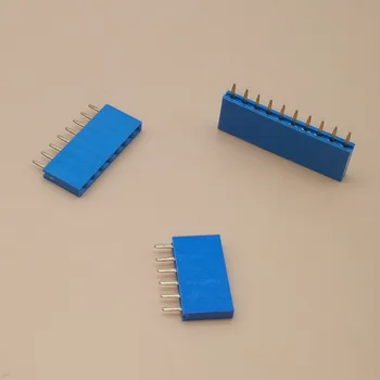 100ks 2.54 mm jednoradové Žena PCB Dosky Pin Hlavičky Konektor Pásy Pinheader 4/5/6/8/10p 10 pin farebné zásuvka Pre Arduino